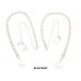 Bra Straps - 12 Pairs CNL Style Chain Strap - White -BS-HH165WH