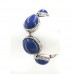 Bracelet – 12 PCS Designer Marble Stone Like Bracelet - w/ Toggle Closure - Silver Blue - BR-ACQB2071SC