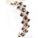 Bracelet – 12 PCS Rhinestone Stretch Bracelet - Double Line Gold Tone - Taupe - BR-CQB0832G