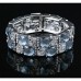 Bracelet – 12 PCS Crystal Stretch Bracelets - Grey - BR-KH12599GY