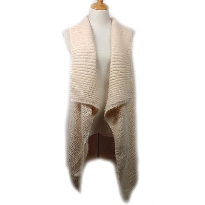 Cardigans & Vests - 12 PCS Knitted Cardigan - Ivory - VT-9402-3IV