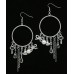 12-pair Hoop Earrings w/ Multi Charms - ER-ACQE1013R