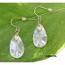 12-pair CZ Tear Drop Dangle Earrings - Clear - ER-ACQE4074A