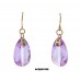 12-pair CZ Tear Drop Dangle Earrings - Purple - ER-ACQE4074E