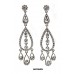 12-pair Chandelier Crystal Earrings - Clear - ER-EA1264CL