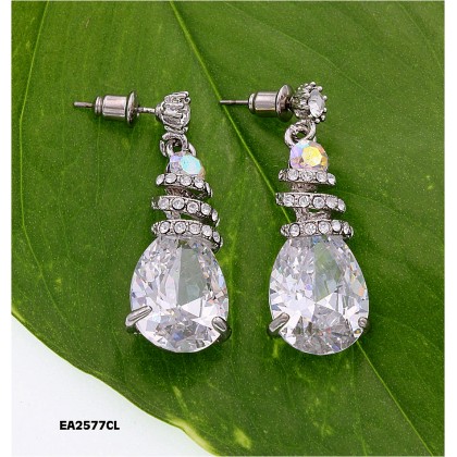 12-pair CZ Earring - Clear - ER-EA2577CL