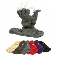 Gloves - 12-pair Knitted Fingerless Gloves - GL-08KG029