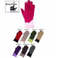 Gloves - 12-pair Kint SmartTips w/ Bow Gloves - GL-11KG023