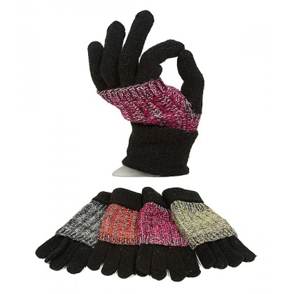 Gloves - 12-pair Knitted W/ Double Layer - GL-G2103