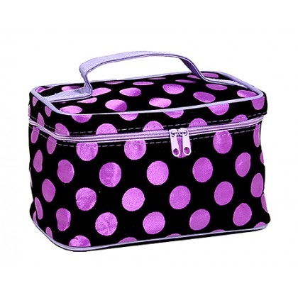 Cosmetic Purse - 12 PCS Polka Dots - BG-407POT-PU