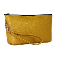 Cosmetic Bags - 12 PCS w/ Wristlet - Yellow - BG-HD1445YL