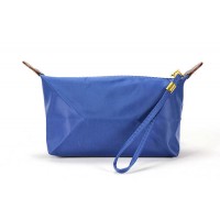 Nylon Cosmetic Bags - 12 PCS w/ Wristlet - Blue - BG-HM1006BL