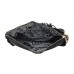 Hobo Bag w/ Genuine Leather Fringes - Black - BG-A4111BK