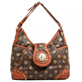 Monogram Hobo - Coffee - BG-1122COF