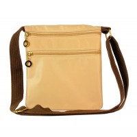 Nylon Messenger Bag - Beige -BG-HD1851BE