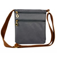 Nylon Messenger Bag -  Gray - BG-HD1851GY