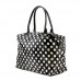 Shopping Tote w/ Polka Dots Print - Black - BG-101319B