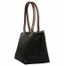 Nylon Small Shopping Tote w/ Leather Like Handles - Tr -BG-HD1361TR