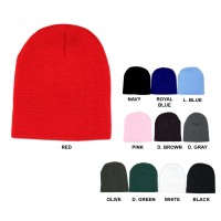 12-pc Cap - Winter Knitted Beanie Caps - HT-5002MIX