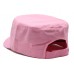 Military Cap – 12 PCS w/ Jeweled Breast Cancer Awareness Sign - White - HT-C7005WT