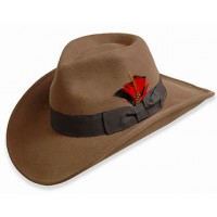 Western Style Hats – 12 PCS Wool Felt - Brown - HT-54010BN