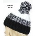 Cap – 12 PCS  Mulit Color Knitted Beane W/ Pom Pom - HT-H1287A