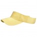 Visor Hats – 12 PCS Cotton Will W/Velcro Adjustable - Butter Color - HT-4056BUT