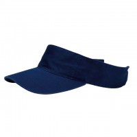 Visor Hats – 12 PCS Cotton Will W/Velcro Adjustable - Navy Color -HT-4056NV
