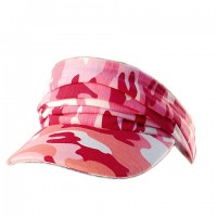 Visor Hats – 12 PCS Camouflage Polyester Convertible To Cap-Like - HT-4080A-PK