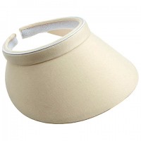 Visor Hats – 12 PCS Cotton Twill Clip-on  w/ Terry Cloth Sweatband.- HT-4120NT