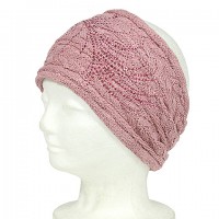 Headwraps / Neck Warmer – 12 PCS Knitted Headband W/Rhinestoned - Rose Color - HB-YJ20RS