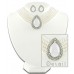 Necklace & Earrings Set – 12 Multi Chain Pearl NE+ER Set  - NE-265WT