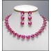 Gift Set – 12 Swarovski Necklace & Earring Set - Pink - NE-E05PK
