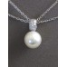Gift set: 12 Maperla Pearl w/ Swarovski Cubic Zirconia Necklace & Earring Set - NE-JP10416W