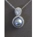 Gift set: 12 Maperla Pearl w/ Swarovski Cubic Zirconia Necklace & Earring Set - NE-JP11695B