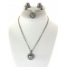 Gift set: 12 Pearl Necklace + Earring + Ring Set - NE-NS6072B 