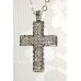 Necklace & Earrings Set – 12 Rhinestone Cross Charm Necklace & Earring Set - NE-11574