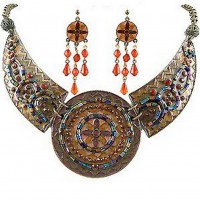 Necklace & Earrings Set – 12 Bohemian Beaded NE+ER Set - NE-WN263BN