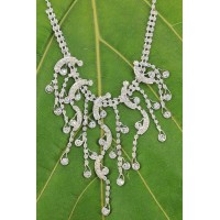 Necklace & Earrings Set – 12 Rhinestone Vintage Necklace & Earrings Set - NE-11951