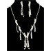 Necklace & Earrings Set – 12 Rhinestone Vintage Necklace & Earrings Set - NE-11956