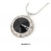 Necklace & Earrings Set – 12 Roundelle Crystal Necklace & Post Earrings Set - Black -NE-40007S-JT