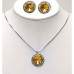Necklace & Earrings Set – 12 Roundelle Crystal Necklace & Post Earrings Set - Topez - NE-40007S-LCT