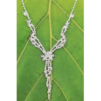 Necklace & Earrings Set – 12 Rhinestone Vintage Necklace & Earrings Set - NE-NK0639CL