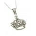 Necklace – 12 PCS Rhinestone Crown Charm Necklaces - Clear Color - NE-JN0180CL