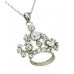 Necklace – 12 PCS Rhinestone Crown Charm Necklaces - Clear Color - NE-JN3790CL