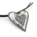 Necklace – 12 PCS Rhinestone Heart Necklaces w/ Multi Cords - NE-ACQN4825SB