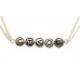 Necklace & Earrings Set – 12 – 40" Love w/ Heart Sign Necklace & Earring Set - Silver Tone - NE-QNE2004S