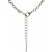 Necklace & Earrings Set – 12 Rhodium Chain w/Faceted Glass Heart Charm NE & Earring Set - Purple - NE-S6315LRDAY