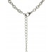 Necklace & Earrings Set – 12 Rhodium Chain w/Faceted Glass Heart Charm NE & Earring Set - Olive Green - NE-S6315LRDOV