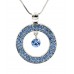 Necklace – 12 PCS Swarovski Crystal Necklace/ Loop - Blue - NE-2058BL